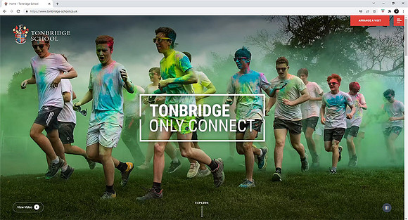 Tonbridge School website homepage