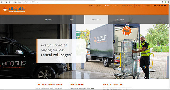 Acqsys Supply Chain Solutions - website photography