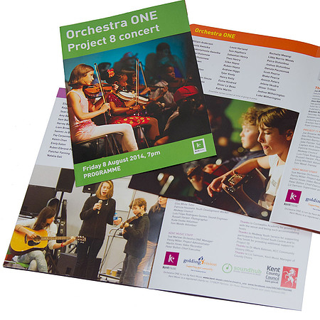 Kent Music: Orchestra ONE - concert programmes