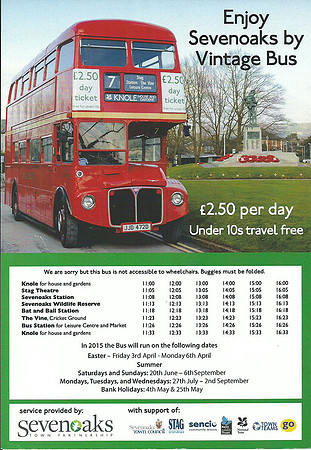 Sevenoaks vintage bus service - promotional photography