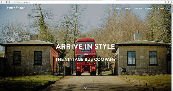 The Vintage Bus Company - website photography