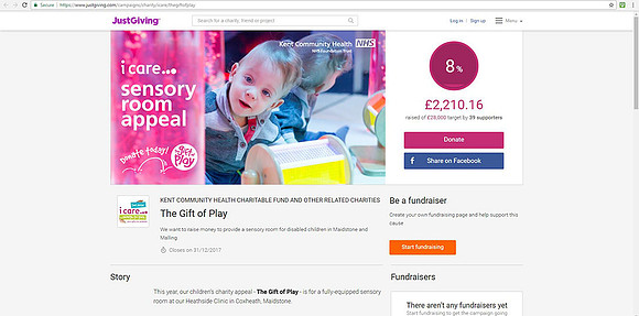 Kent Community NHS Trust - fundraising campaign photography