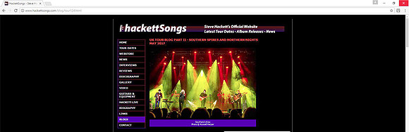 Steve Hackett official website