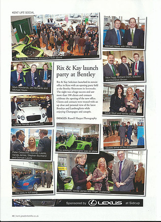 Event coverage in Kent Life Magazine